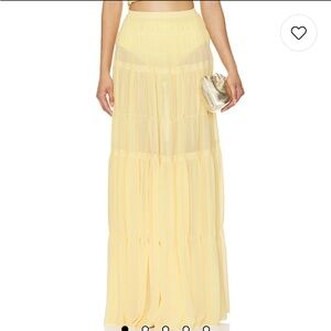 Yara Maxi Skirt in Sunlight Yellow